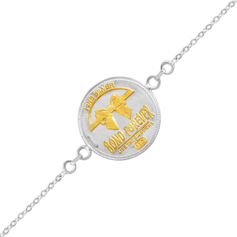 ijuels Sterling Silver Gold-plated Bracelet