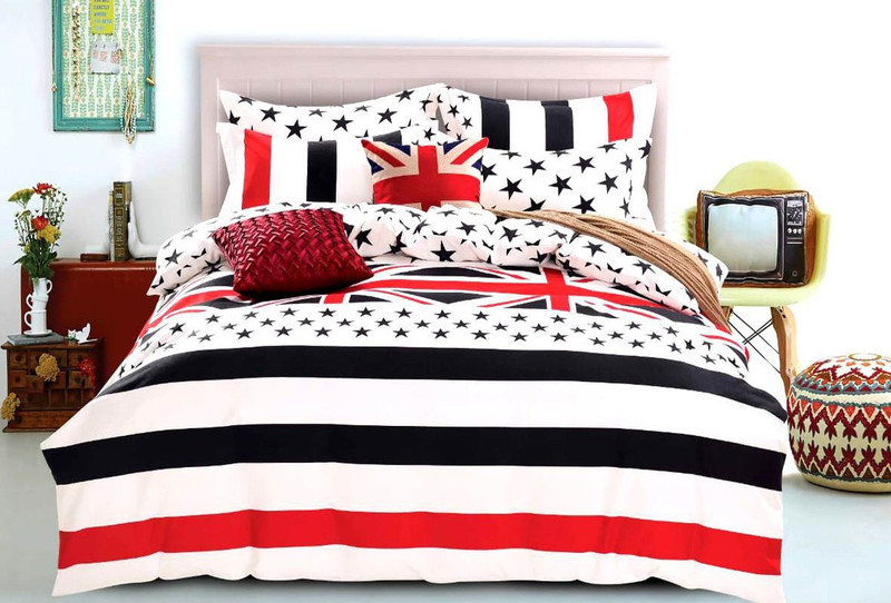 veejay home decor 180 TC Cotton Double King Geometric Bedsheet(Pack of 1, Multicolor)