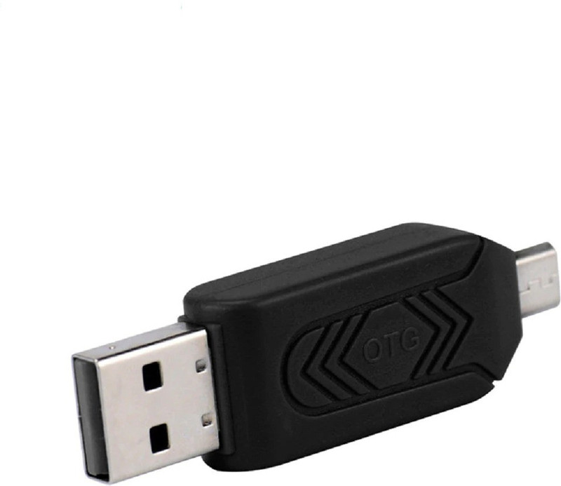 eDUST 2 in 1 Card Reader (USB & Micro USB) for All Multimedia devices Card Reader(Black)