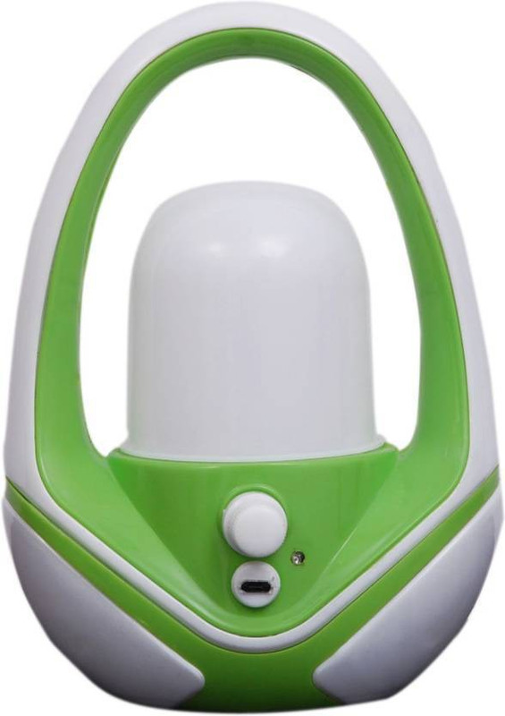 sahi KAMANDAL RECHARGEABLE LED CAMPING PICNIC LANTERN LED LIGHT 360 DEGREE LIGHT LONG BATTERY BACKUP WITH CHARGER 7STEP (1ST STEP NIGHT LAMP) Emergency Light(Green)