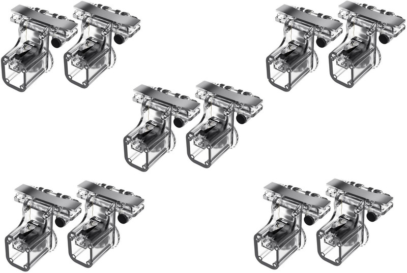 ReTrack SET OF 5PC S10 Game Controller - Quick button handle Sensitive Shoot and Aim Fire Buttons L1R1 Trigger Buttons for PUBG Joystick(White, For PC) ReTrack SET OF 5PC S10 Game Controller - Quick button handle Sensitive Shoot and Aim Fire Buttons L1R1 Trigger Buttons for PUBG Joystick(White, For PC)