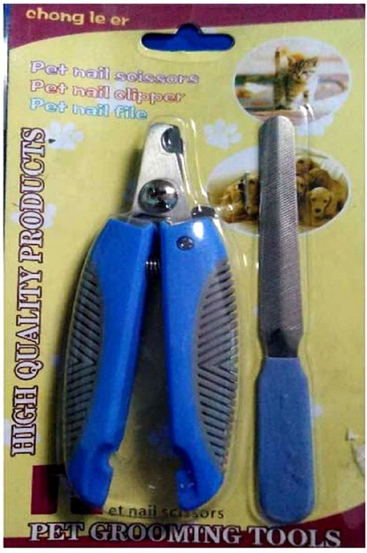ecocart Blue Virgin Plastic Pet Nail Scissor