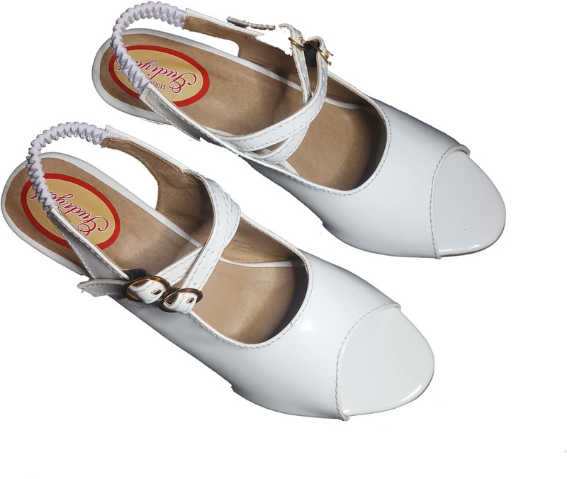 hills gudiyal Women White Heels