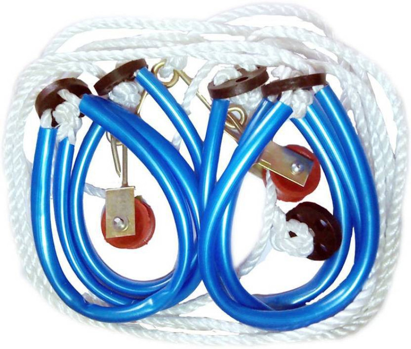 akhi Yoga Rope-Gym Weighted Skipping Rope (Red, White, Pack of 1) Freestyle Skipping Rope(Blue, Length: 6 inch)