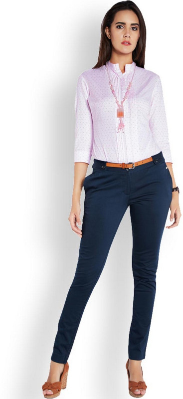 Park Avenue Formal 3/4 Sleeve Printed Women Red Top