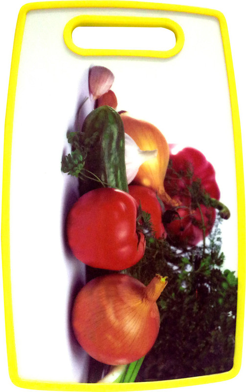 sun surya vegetable fruit cutting board Plastic Cutting Board (Yellow Pack of 1) Plastic Cutting Board(Yellow Pack of 1)