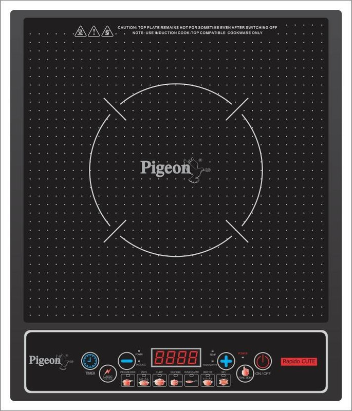 Pigeon SHW RAPIDO CUTE 667 Radiant Cooktop(Black, Push Button)