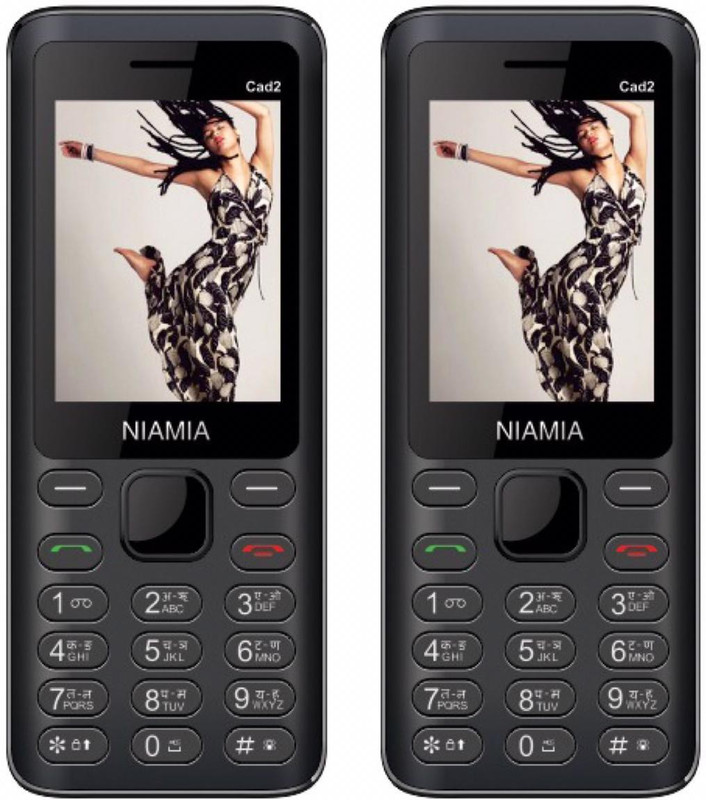 Niamia CAD 2 Combo of Two Mobiles(Black)
