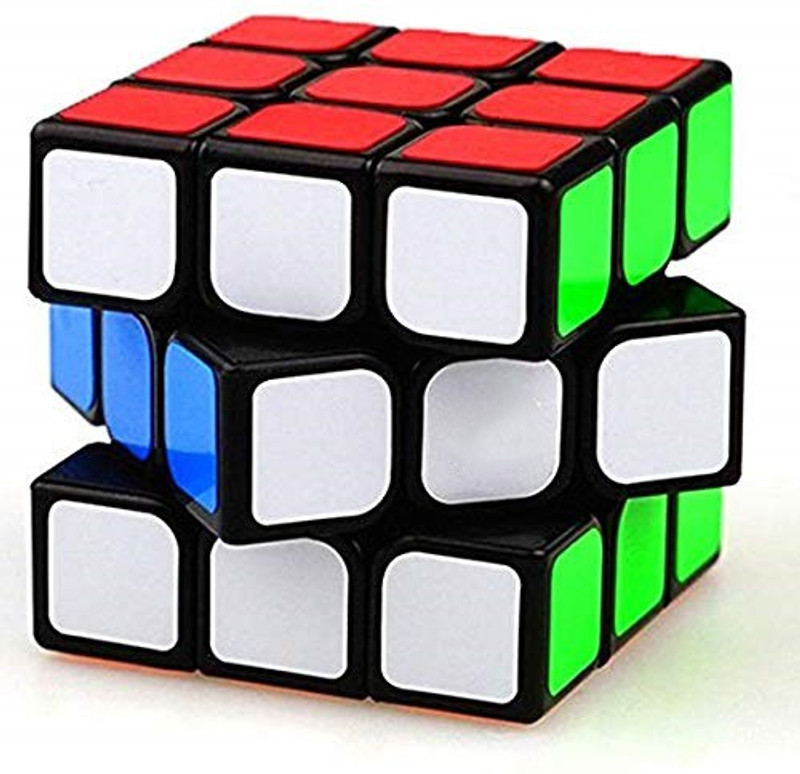 bestie toys 3x3 Black Speed Cube Puzzle 3x3x3 Magic Cube Beginners Rubik Cube Puzzle(3 Pieces)
