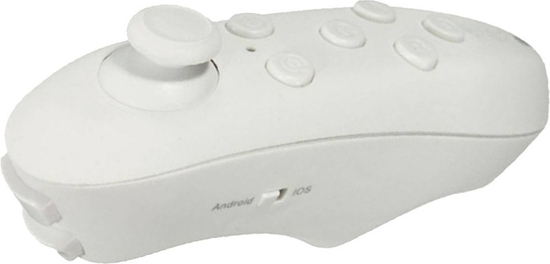 biratty Remote Controller Support Virtual Reality Headset Glasses for 3D Gaming Experience Suitable for iOS & Android Devices Remote Controller(White)