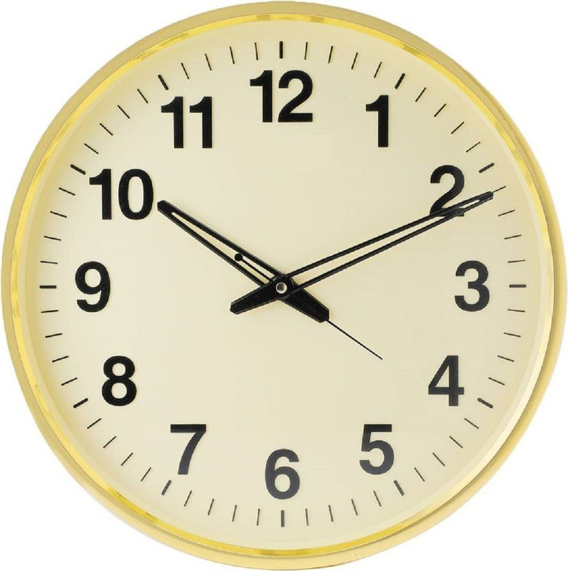 somya Analog 4 cm X 20 cm Wall Clock(Yellow, With Glass)