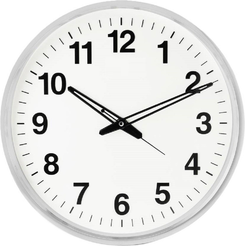 somya Analog 4 cm X 20 cm Wall Clock(Silver, With Glass)