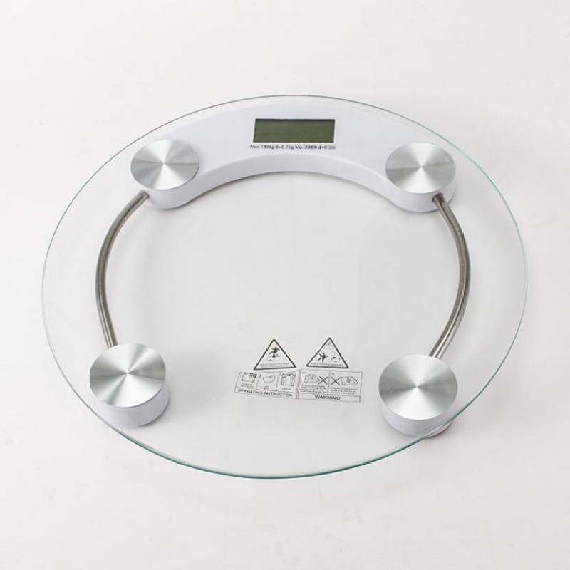 Urweigh Personal Human Body Weight Machine Digital Tampered Glass Weighing Scale(White)