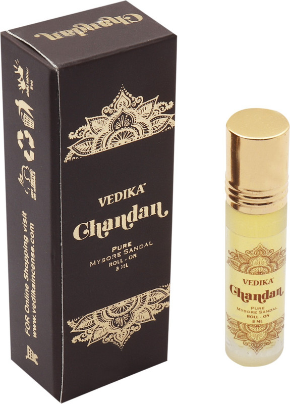 Vedika Chandan (Pure Mysore Sandal) Attar/Concentrated Perfume - 8 ml Floral Attar(Sandalwood)