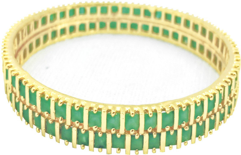 oh wow Alloy Onyx Bangle(Pack of 2)