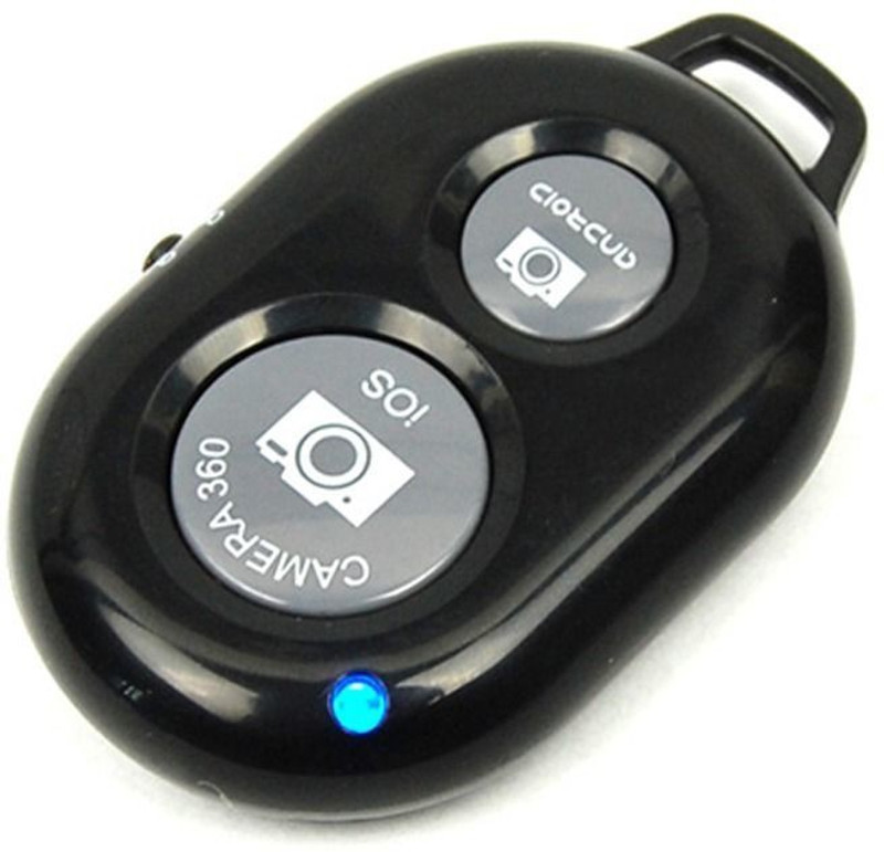 TechGear Bluetooth Wireless Selfie Remote Control Camera Remote Control(Black)