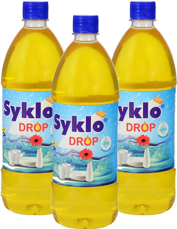 savera Syklo Drop Lemon Dish wash Gel | Combo of 3 | 1000 ML Each Dish Cleaning Gel(Fresh, 3 x  333.33 ml)