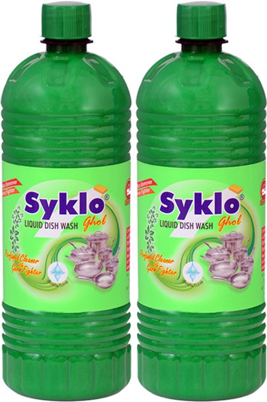 savera Syklo Ghol Multipurpose Liquid Dishwash | Combo of 2 | 1000 ML Each Dish Cleaning Gel(Fresh, 2 x  500 ml)