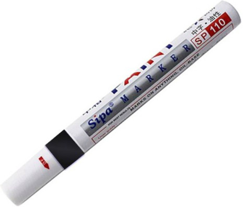 sipa Permanent Paint Marker (Set of 4)(Set of 4, White)