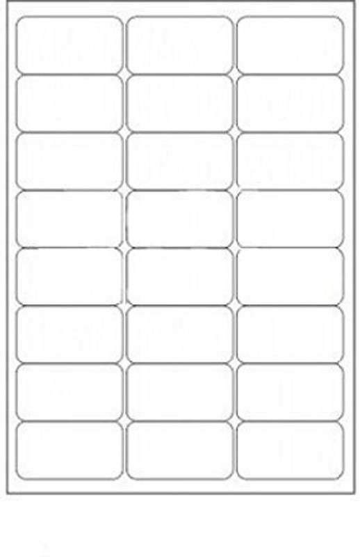 vms Professional 24 Labels Self Adhesive Self Adhesive Paper Label(White)