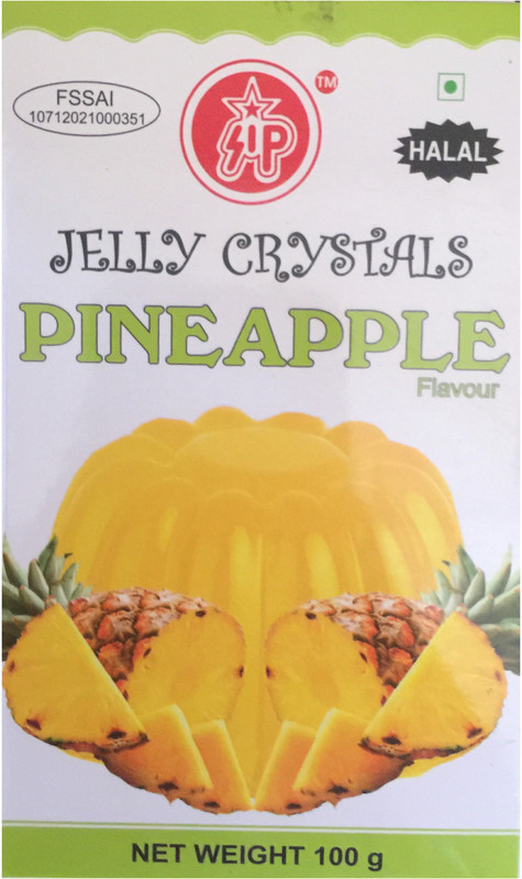 sip Jelly Crystal Pineapple Flavored 100g (Pack of 4) By PadelaSuperStore 100 g(Pack of 4)
