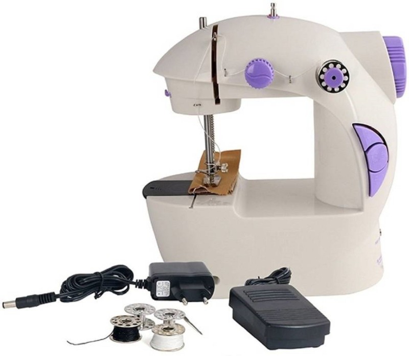 QUALIMATE Mini Electric Sewing Machine Electric Sewing Machine( Built-in Stitches 12)