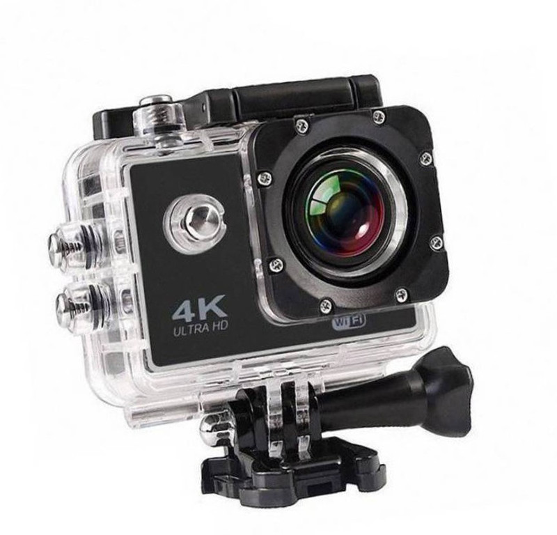 OSRAY Action Camera 4K Sports Action Camera Portable Package,12MP Ultra HD 30M Waterproof DV Camcorder 2 Inch LCD Screen Sports and Action Camera(Black, 12 MP)