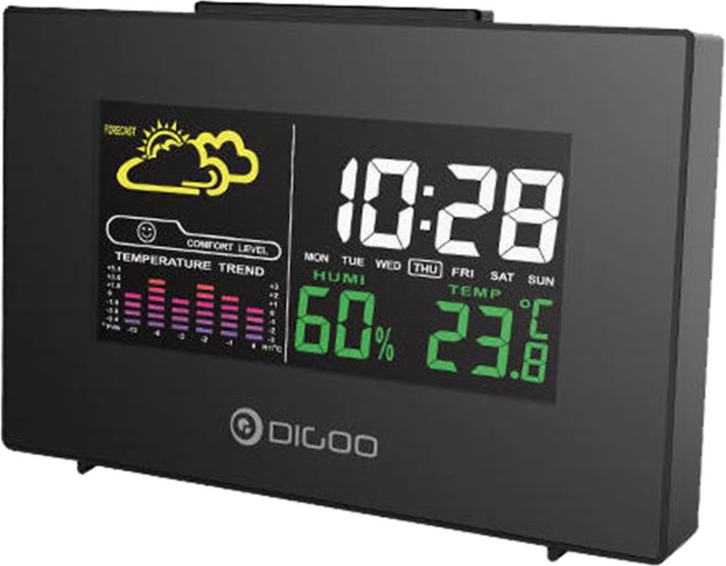 digoo Digital Black Clock