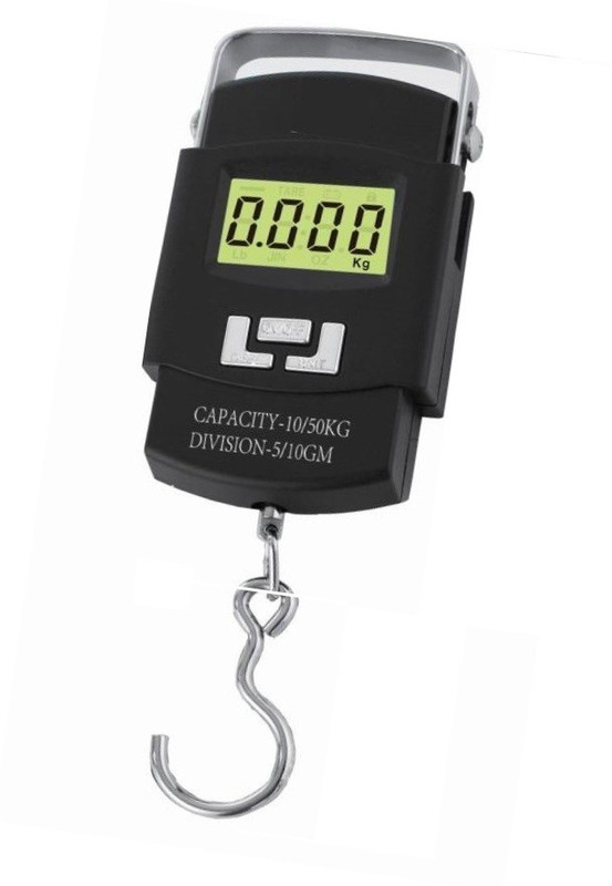 Urweigh 50Kg Portable Hanging Luggage Weight Machine Digital for Weighing Household Items Weighing Scale(Black)