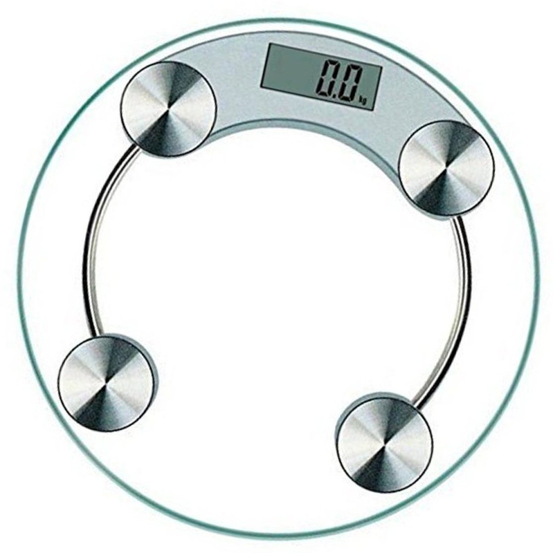 Granny Smith Thick Tempered Glass Electronic Digital Personal Bathroom Health Body Weight Weighing Scale(White)