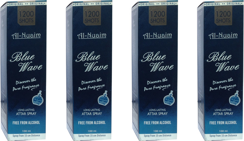 Al Nuaim Blue wave (pack of 4) Floral Attar(Musk)