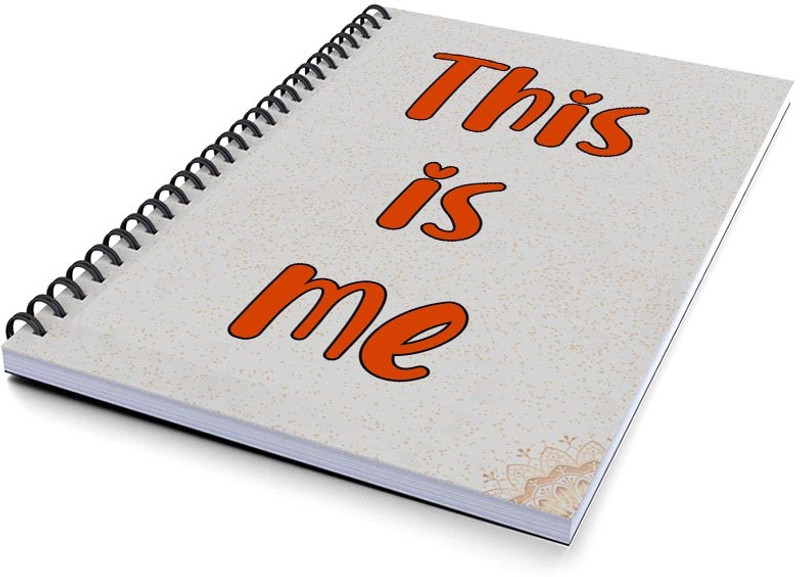 100yellow A5 Note Book(Printed Diary (This Is Me), Multicolor)