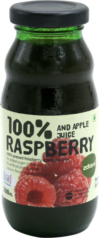 zdravo 100% Raspberry+ Apple Juice(200 ml)