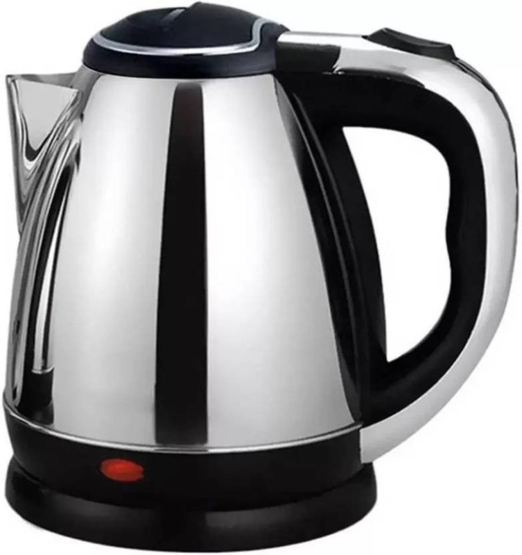 Mezire Hot Water Pot Portable Boiler Tea Coffee Warmer Heater Cordless Electric Kettle (1.8 L, Silver) Electric Kettle(1.8 L, Silver)