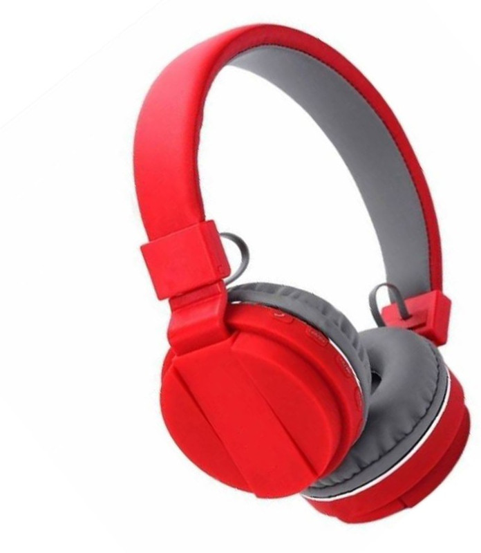 biratty Bluetooth Headphone Music and Calling Control Bluetooth Headset with Mic(Red, In the Ear)