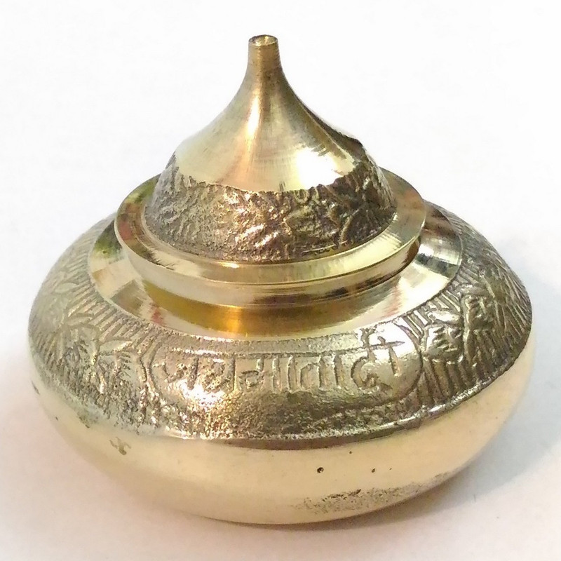 neeraj products Set Of 2 100% Pure Brass Sindoor Box Best Quality Decorative Showpiece  -  6 cm(Brass)