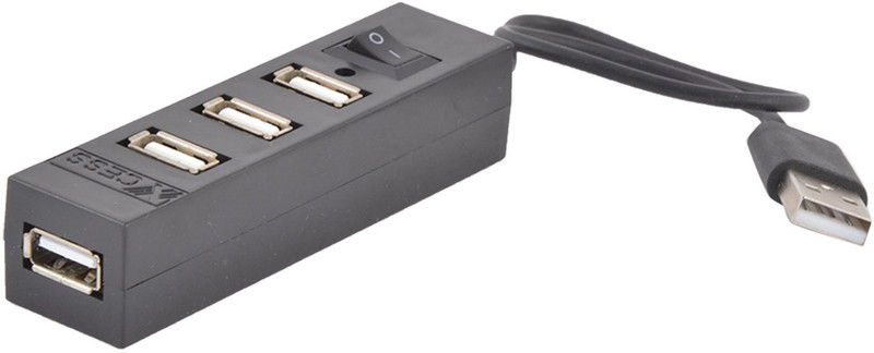 xcess 4 PORT USB 4 Port USB Hub Black B012WBLSZ0 USB Hub(Black)