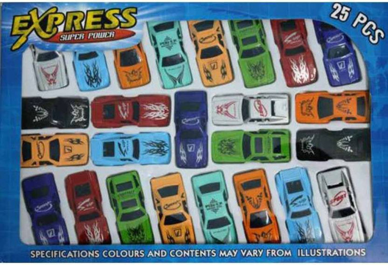 kidzian express car set 25pcs(Multicolor)
