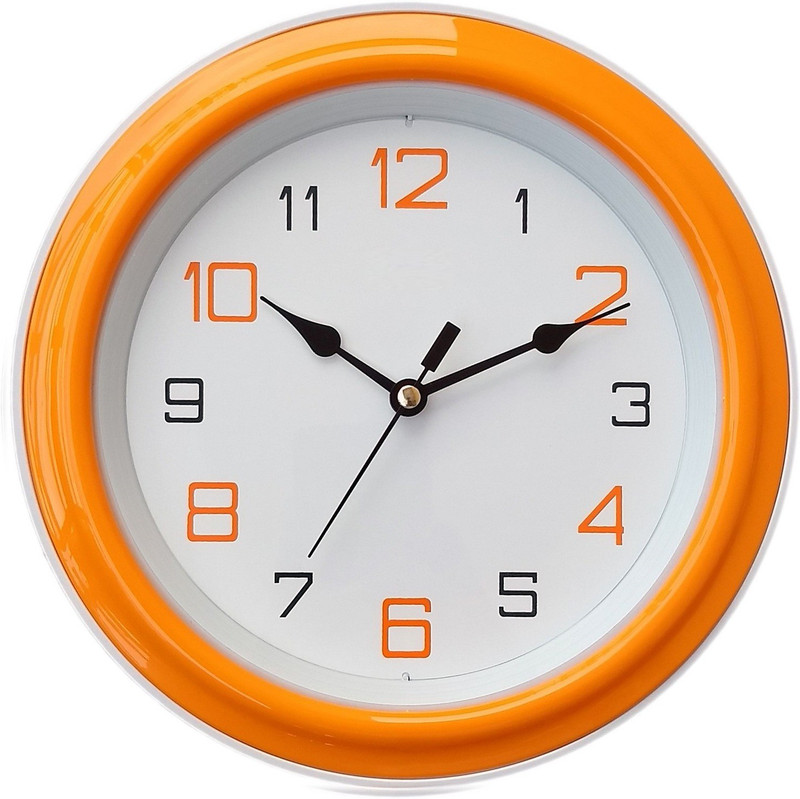 somya Analog 4 cm X 20 cm Wall Clock(Yellow, With Glass)