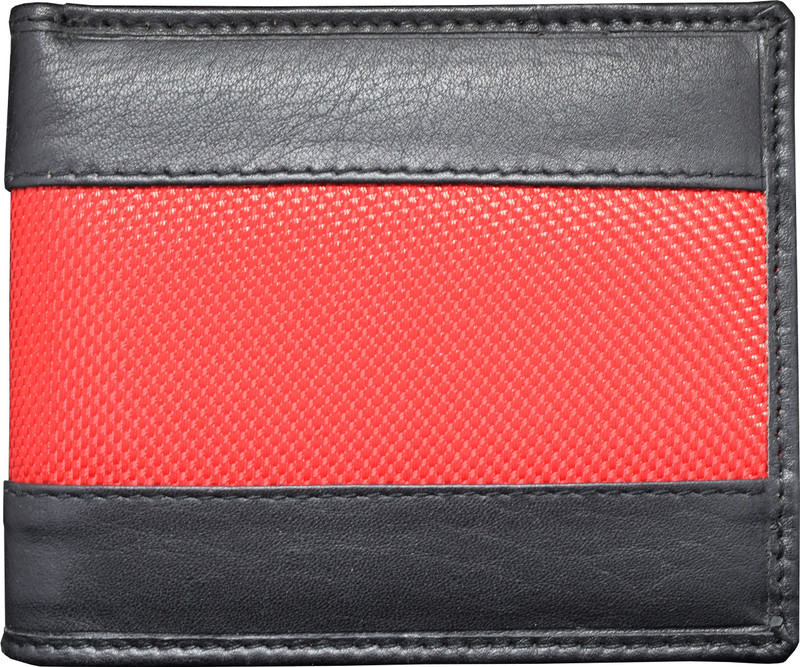 piuda Men Black Genuine Leather Wallet(10 Card Slots)