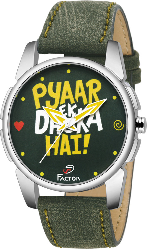 factor FR-BWKF-PYAAR2 Super Premium Green PYAAR DHOKA Sarcastic Collection Analog Watch  - For Men