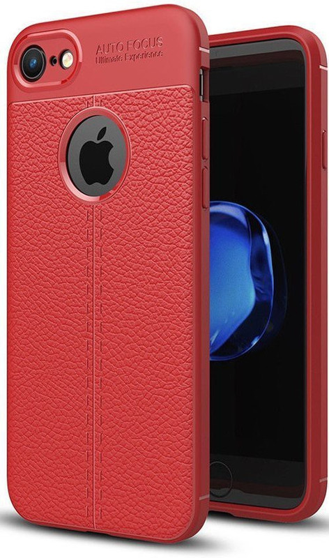 shopway Back Cover for Apple iPhone 8 (RED, Shock Proof, Artificial Leather), Apple iPhone 7(RED, Shock Proof, Silicon)