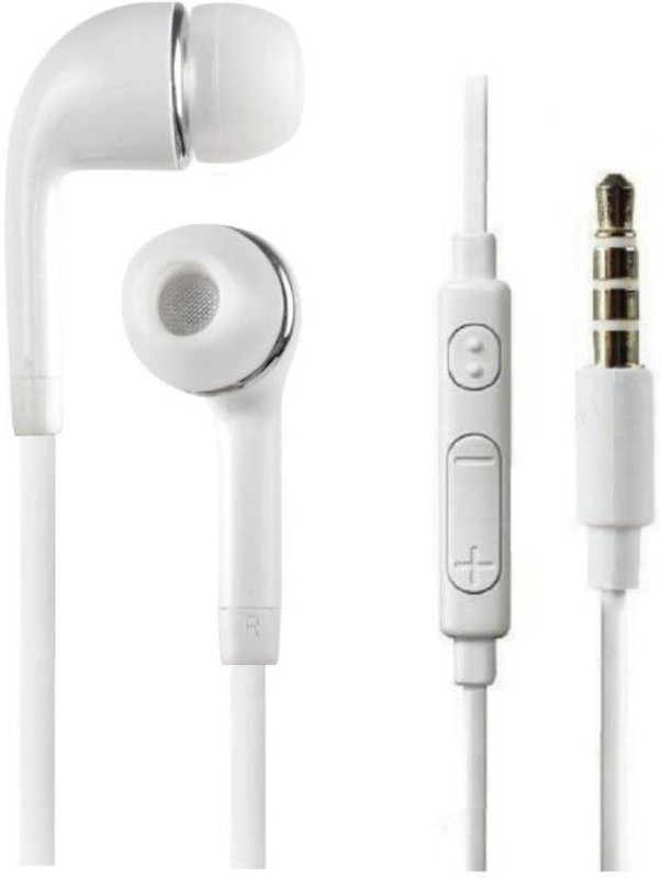 gazzet Top Class High Selling Wired Headset with Mic(White, In the Ear)