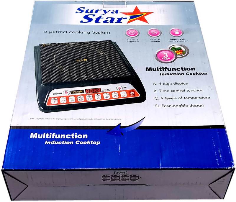 ELITE SURYA STAR SS-IC1010 Induction Cooktop(Black, Push Button)