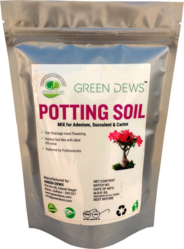 green dews POTTING SOIL ADENIUM SUCCULENT CACTUS FGDMD0949 Soil Manure(5 kg Powder)