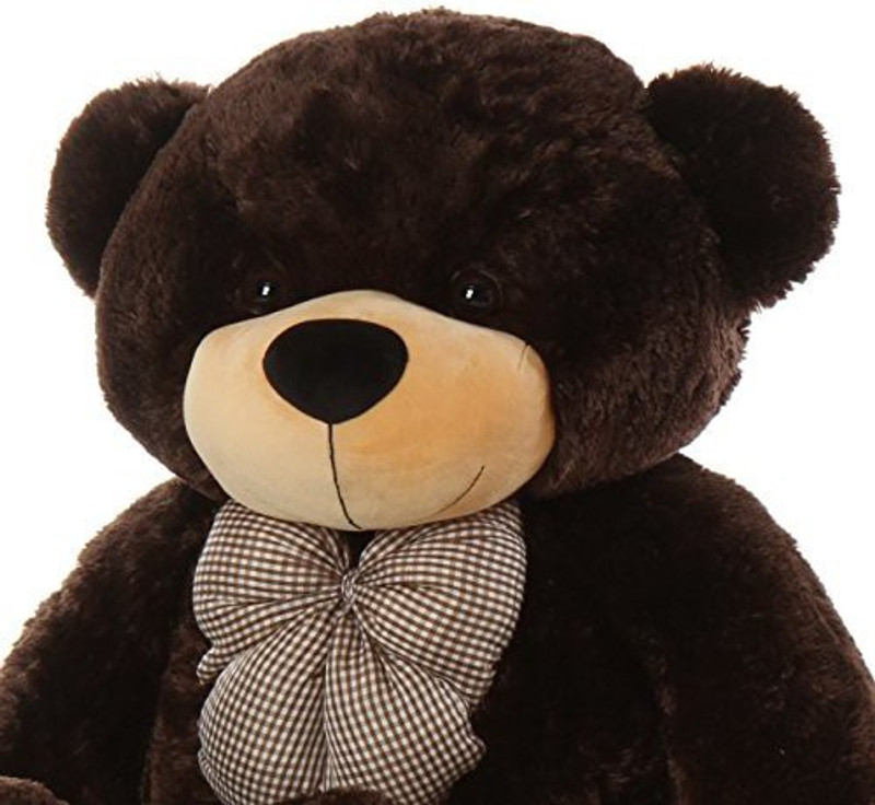 omi toys Stuffed Kid's Teddy Bear for Someone Stuffed Plush Toy (Chocolate)_3 feet - 91 cm  (Chocolate)  - 0.5 inch(Chocolate)