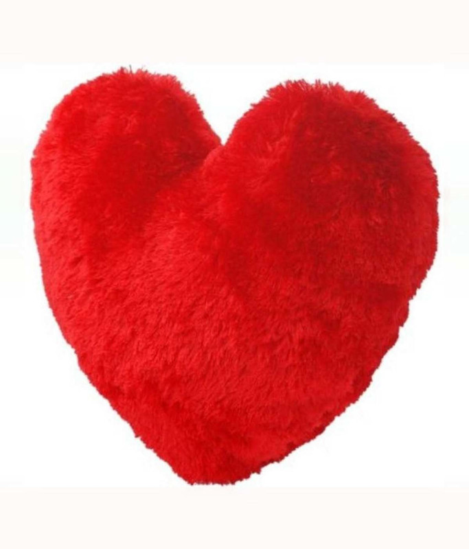 shop93 store Valentine Jumbo Heart Cushion, Red (54cm x 28cm)  - 15 cm(Red)