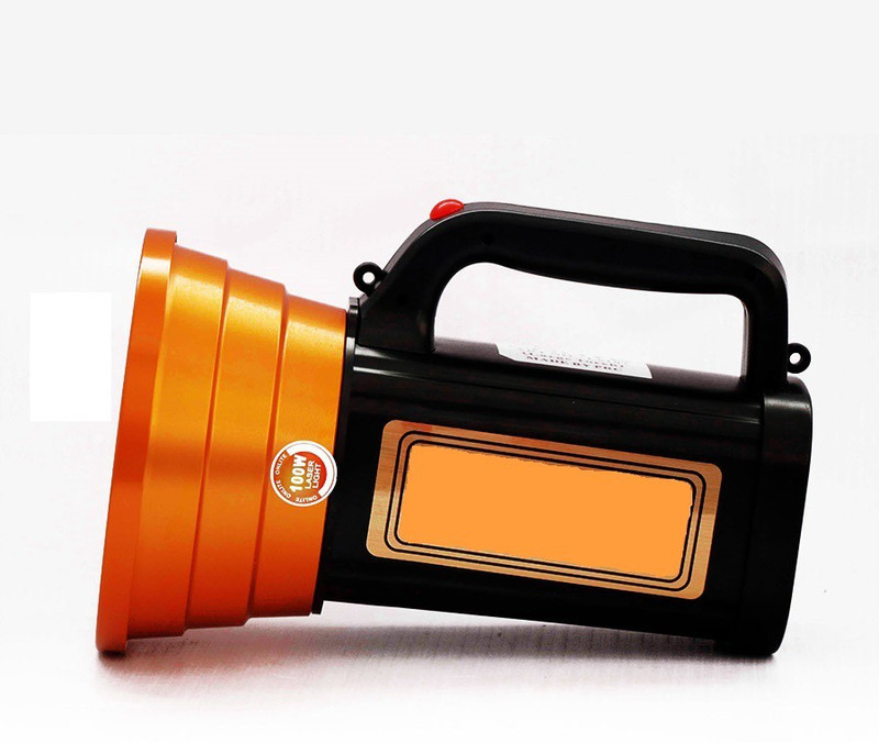 vksolutions 100 Watts Light Weight Home , Industrial , Agriculture Purpose Long Range Flash Light Rechargeable Torch(Multicolor : Rechargeable)