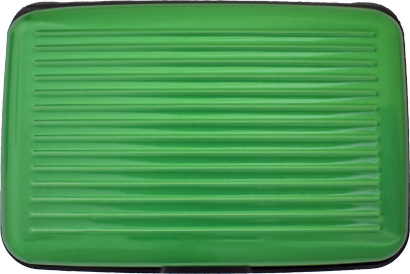 piuda Women Green Aluminium, Plastic Card Holder(6 Card Slots)