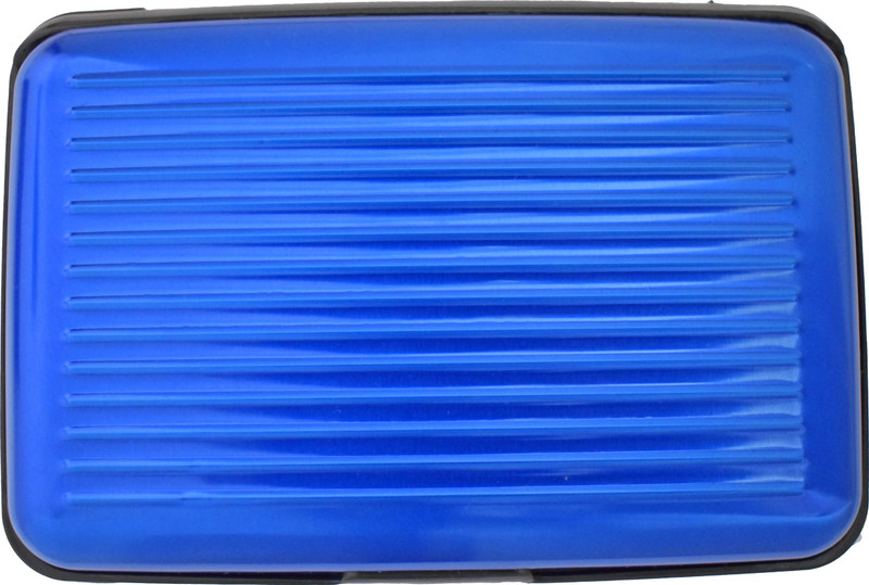 piuda Women Casual Blue Aluminium, Plastic Card Holder(6 Card Slots)